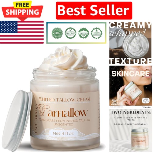 Gentle 100% Grass Fed Beef Tallow Cream - Nourishing Moisturizer for All Ages
