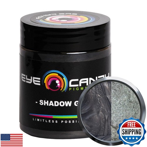 Eye Candy Pigments Premium Grey Mica Powder - Shadow Grey (25gr) - for Epoxy,