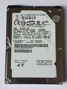 160 GB SATA Hitachi 5K320-160 HTS543216L9A300 5400rpm 8MB HDD 2.5" Festplatte