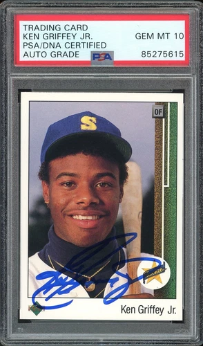 Ken Griffey Jr PSA 10 AUTO Rookie 1989 Upper Deck #1 RC On Card GEM MINT AUTO