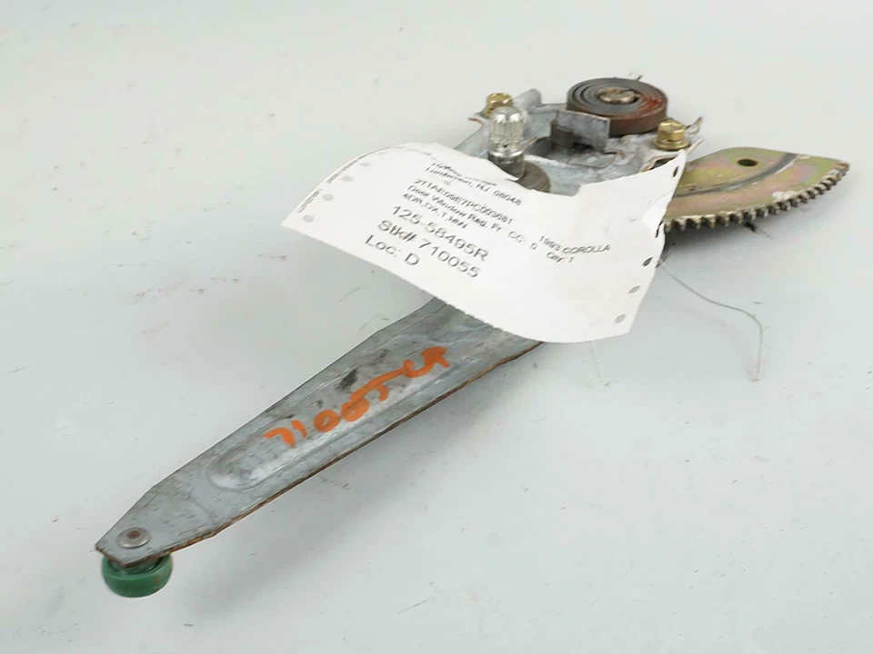 1993 - 1997 Toyota Corolla Window Regulator Door Rear Left Side Lh Driver Oem Foto 3 de 4