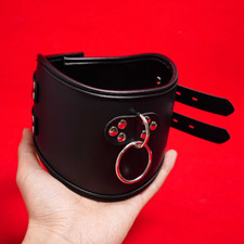 PU Leather Neck Collar Posture Neckcollar Corset Bondage Harness Belt Strap BDSM