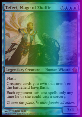 MTG Magic the Gathering Teferi, Mage of Zhalfir (13/15) FTV Legends LP FOIL