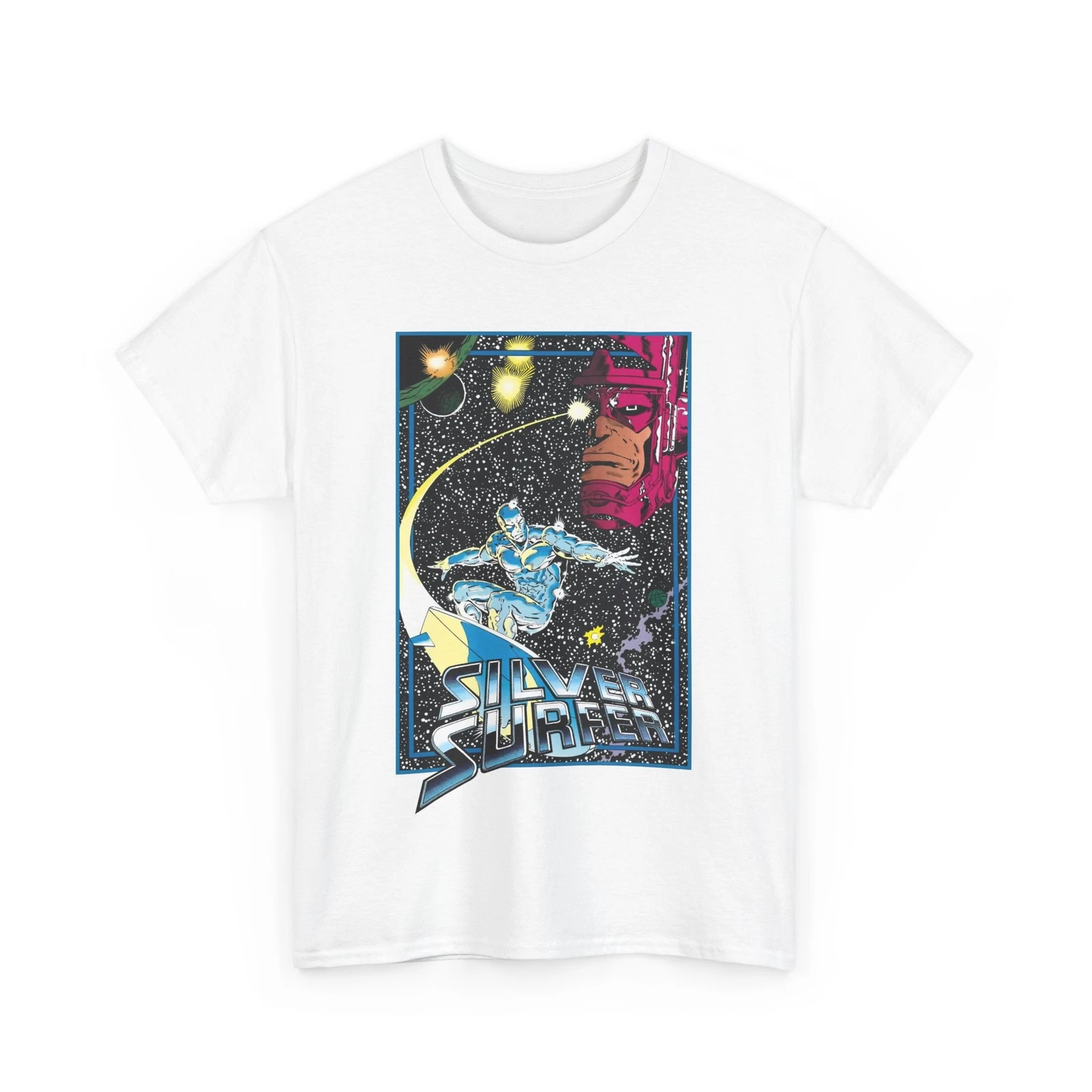 Silver Surfer T-Shirt - Marvel Comics - Ron Lim Art - Galactus - Norrin Radd