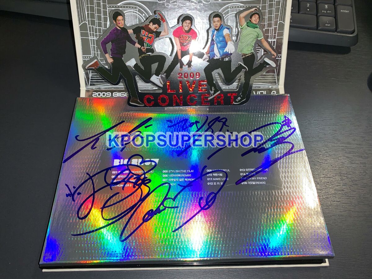 BIGBANG 2009 Live Concert Album Big Show Autographed Signed BIGBANG 2009 Live Concert Album Big Show Autographed Signed