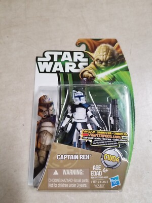 Star Wars Clone Wars Captain Rex CW04 Yoda Green Card Action Figure New