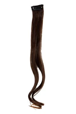 1 Clip Mèche Wavy Rouge Foncé Brun YZF-P1C18-2T30 45Cm Extension De Cheveux - Photo 1/2