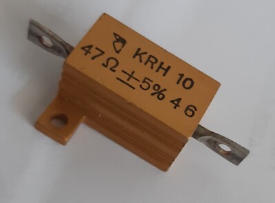 Hochlast Widerstand 47 Ohm 5% , Lagerrest, siehe Bild 