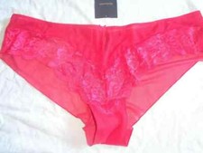 Image of ANN SUMMERS RED SHORTS SEXY LACE SIZE 24 NEW WITH TAG
