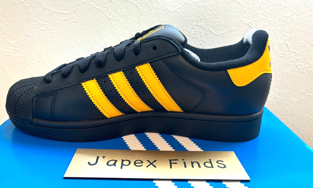 国内配送 adidas SUPER STAR II C.BLACK/CREW YELLOW/C.BLACK adidas Originals Superstar 2 Ⅱ JQ4727 Core Black Crew
