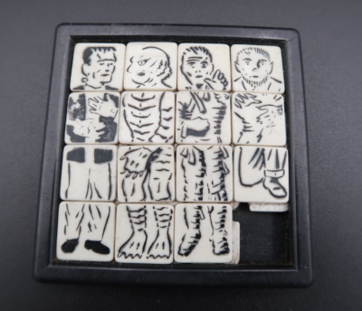 VTG 1960s Roalex Universal Monsters Sliding Puzzle Frankenstein