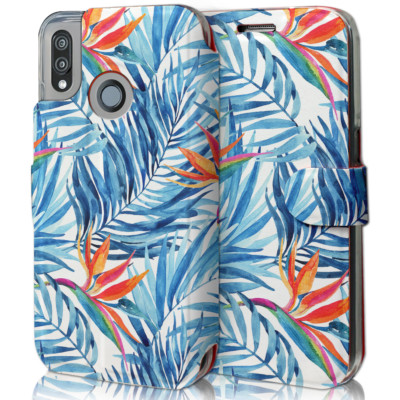 Mobiwear Book Style Handy Motiv Tasche Flip Case Hülle Cover Huawei P20 Lite