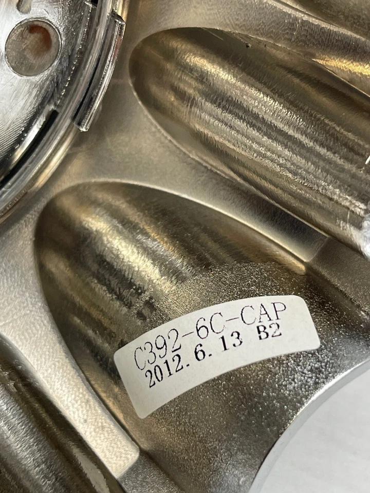 Tapa central de rueda cromada V-TEC C392-6C Foto 3 de 4