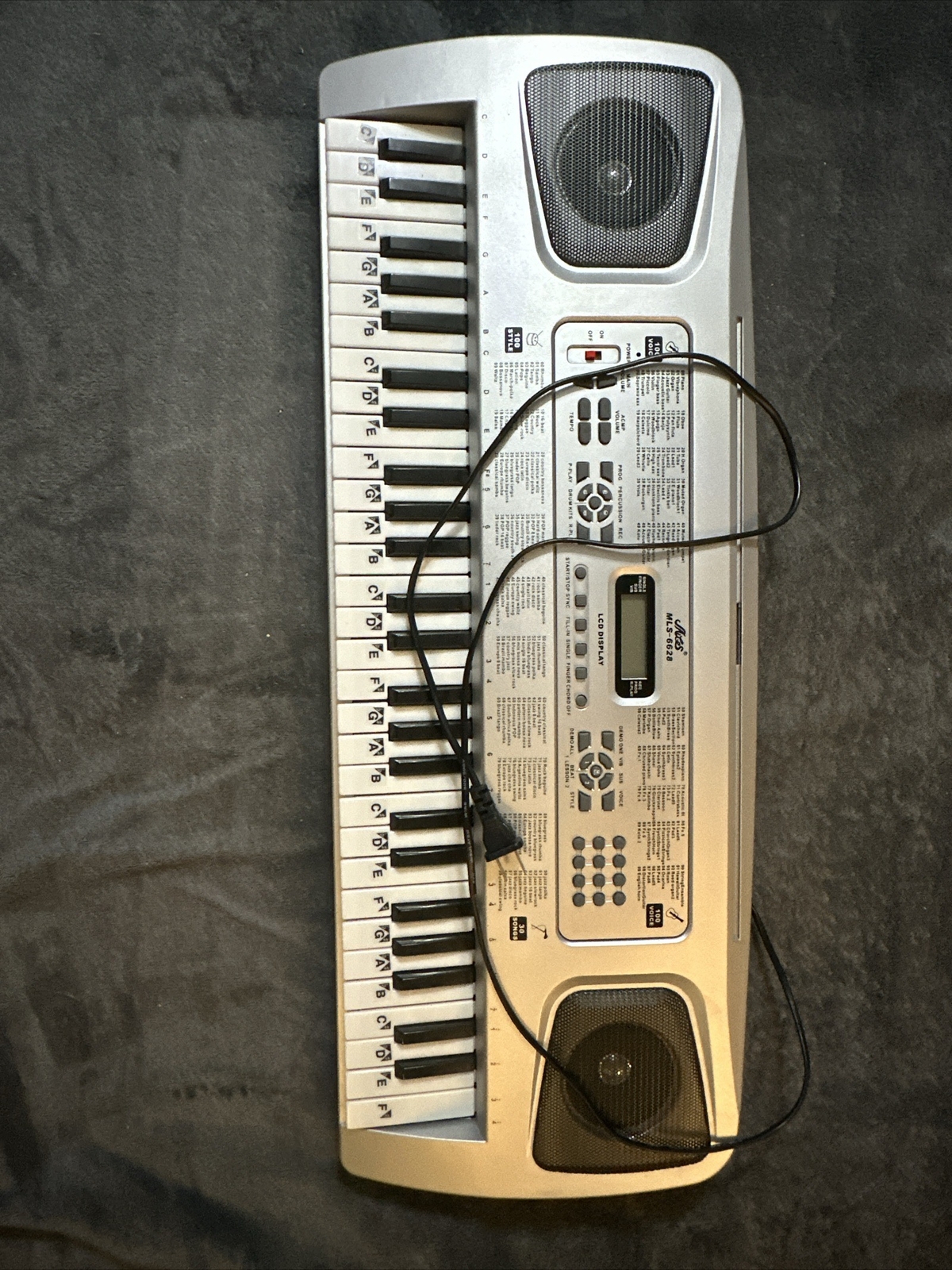 electric keyboard piano with stand