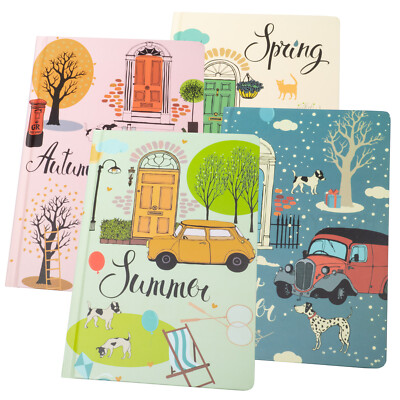 A5 Hardcover Saisonales Design Muster Journal mit 192 linierten Seiten Papier Notizbuch