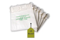 18 Staubsaugerbeutel / FiltertüTen Passend FüR Vorwerk Kobold Vk 135, Sc, 136