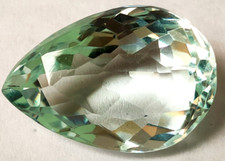 AAA Large Aquamarine 18.90 Ct. Pear Cut Faceted Loose Gemstone Women for Gifts