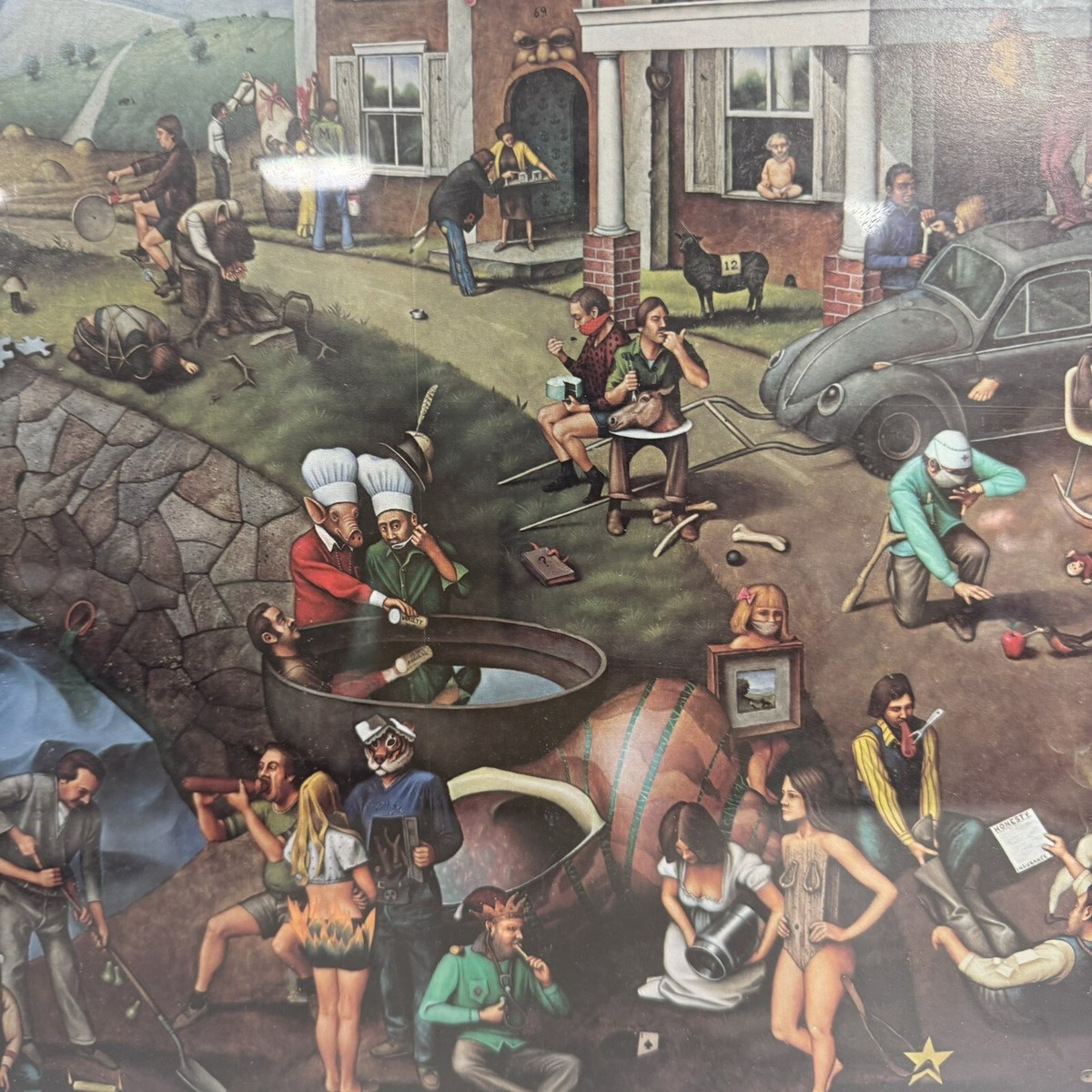 Vintage poster print T.E. Breitenbach PROVERBIDIOMS 1980 Altamont