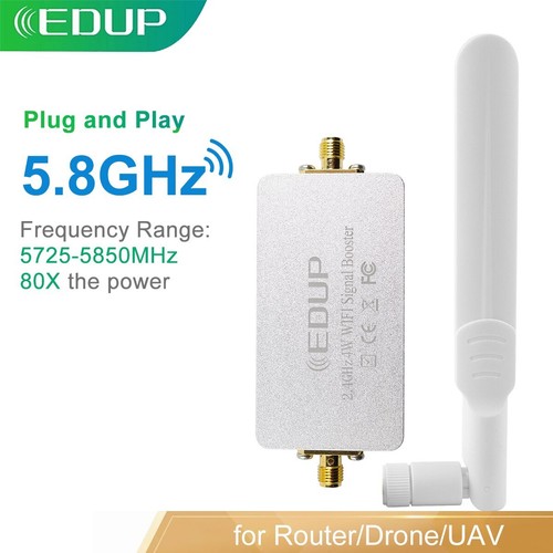 WiFi Booster 5.8GHz 4W Wireless Signal Booster Amplifier for Drone Router - 第 1/6 張圖片