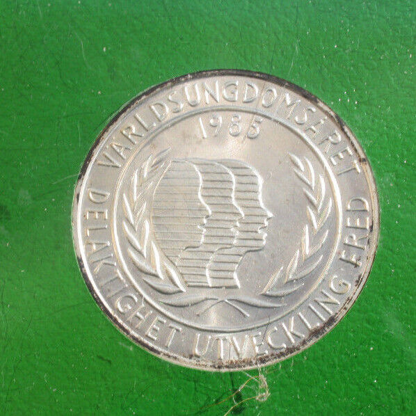 Szwecja 100 koron 1985 Srebrny ST-BU KM# 864 F# 2695