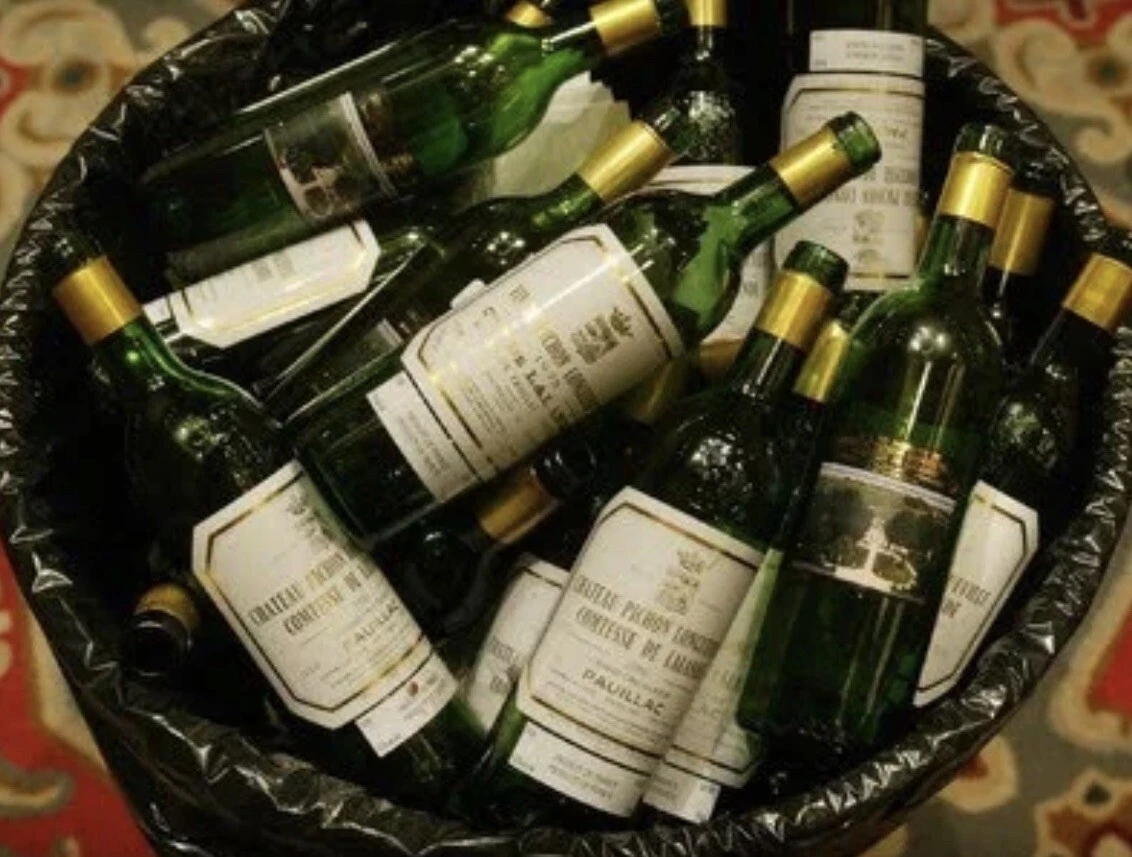 Empty wine bottles deals