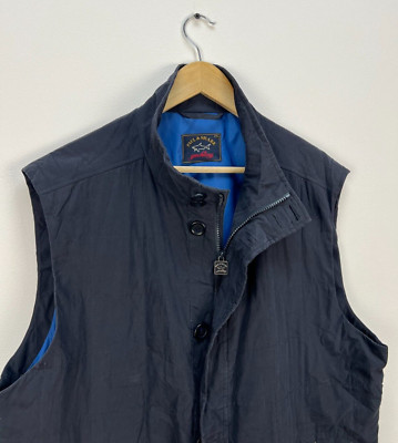 Vintage Paul & Shark Quilted Yachting Sailing Vest Jacket Men's Size 2XL/XL