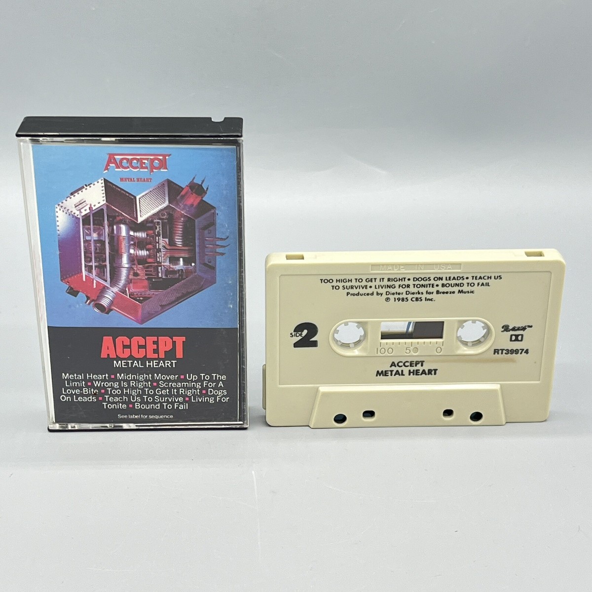Accept: Metal Heart (Cassette, 1985) Portrait Records | eBay