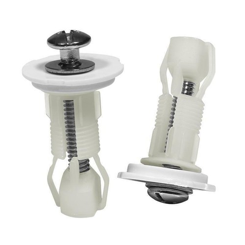 2pcs Paar Top Toilettensitz Befestigung WC Sackloch Fassung Schrauben Mutter DA - Bild 4 von 5