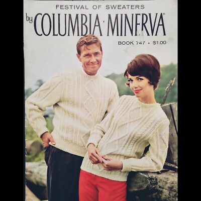 Vintage Festival of Sweaters by Columbia Minerva Book #747 28 Sweaters to Knit