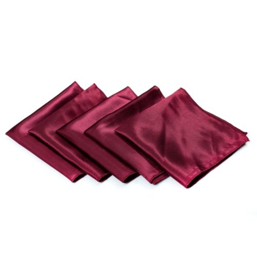 Satin Napkins 12x12 Inch Square Shiny Silky Sateen Cloth Dinner Table Napkin NEW - Picture 9 of 44