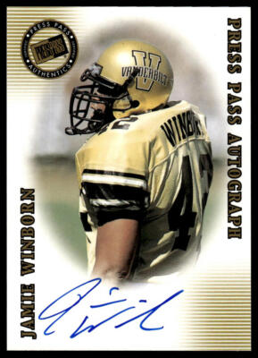 2001 Press Pass SE #NNO Jamie Winborn Autographs Bronze