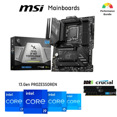 PC Aufrüstkit Bundle mit Intel CPU der 13. Gen mit MSI DDR5 Motherboards Ram 