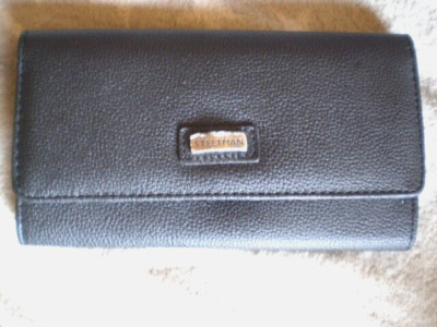 Purse / Wallet Art Waiter - Purse in Black / PVC Faux Leather / NEW