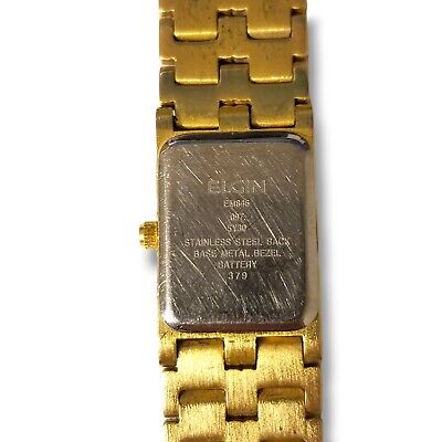 Vintage Elgin Diamond Elegant Gold Tone Quartz Bracelet Vintage Elgin Diamond Elegant Gold Tone Quartz Bracelet