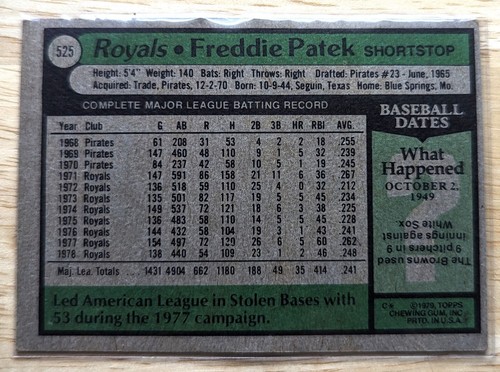 1979 Topps Baseballkarten unterschiedliche Bedingungen. Siehe Fotos. Rabatte verfügbar - Bild 118 von 144