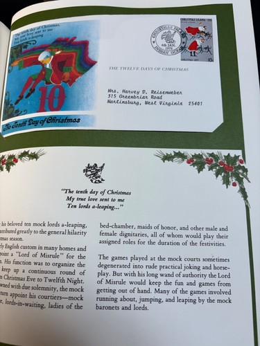 The Twelve Days of Christmas BOOK 1977 Stamps Christmas Island Limited - Picture 21 of 24
