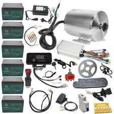 72V 3000W Brushless Motor Kit for ATV Quad Go Kart Buggy Golf Scooter Bicycle