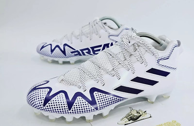 ADIDAS FREAK 22 TEAM FOOTBALL CLEATS SIZE 11.5 WHITE PURPLE  GY0432