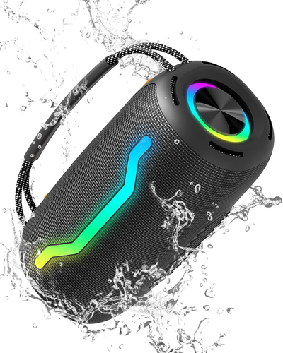 Altavoz Bluetooth portátil con luz, sonido potente y tumbas profundas - Imagen 11 de 12