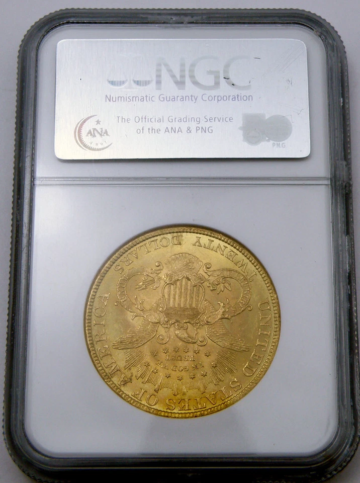 1895 $20 Liberty Gold Double Eagle Coin MS-63 by NGC - Image 2 of 2