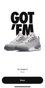 Nike Air Jordan 3 Cool Grey 21 In Hand Size 13 Ebay