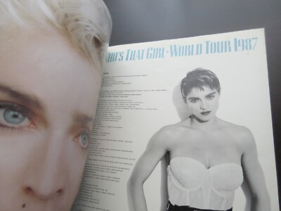 Madonna 1987 Japan Tour Book Signed by Chris Finch with Ticket