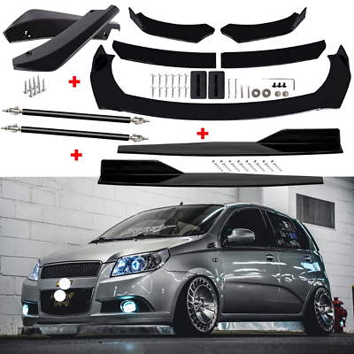 Auto Achterbumper Diffuser voor Spark Captiva Lacetti Nubira Epica Camaro Equinox Trailblazer,Insluiting Bumper Diffuser Lip Splitter Spoiler Body Kit,A/5fin