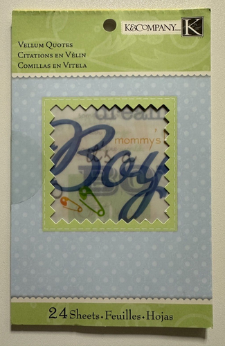 K & Company 12x12 Scrapbook Kit-Variations-Sea Glass, Baby Boy, Poppy Seed, More - Picture 54 of 84