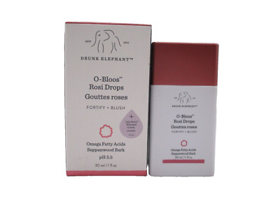 Drunk Elephant O-Bloos Rosi Glow Drops Fortify + Blush ~ 30 ml / 1 oz /BNIB