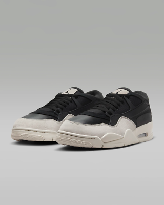 Nike Air Jordan 4 RM New Black Light Bone Men's Sneakers Size 7.5