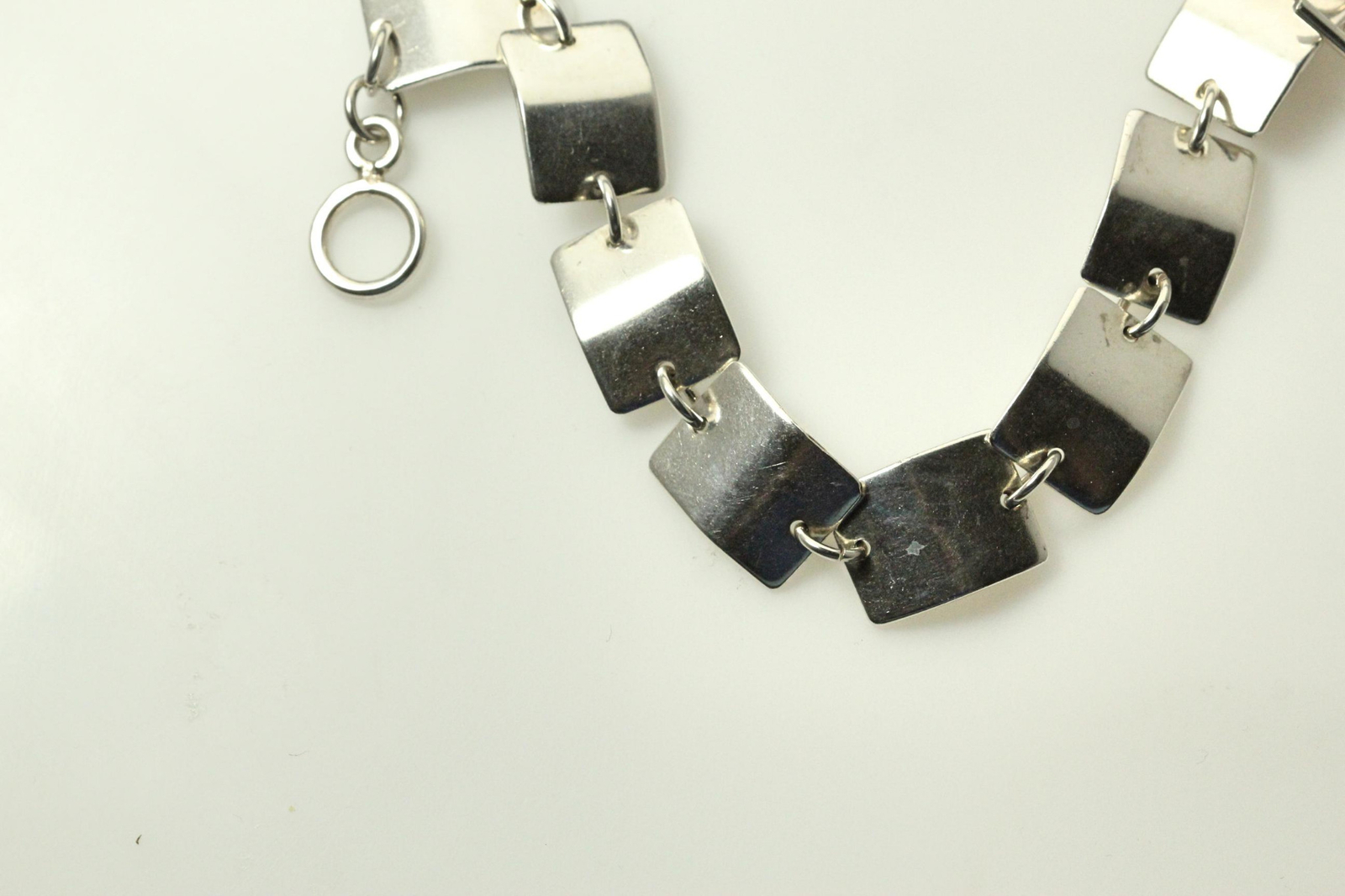 925 Sterling Silver 8" Rectangular Link Bracelet … - image 19