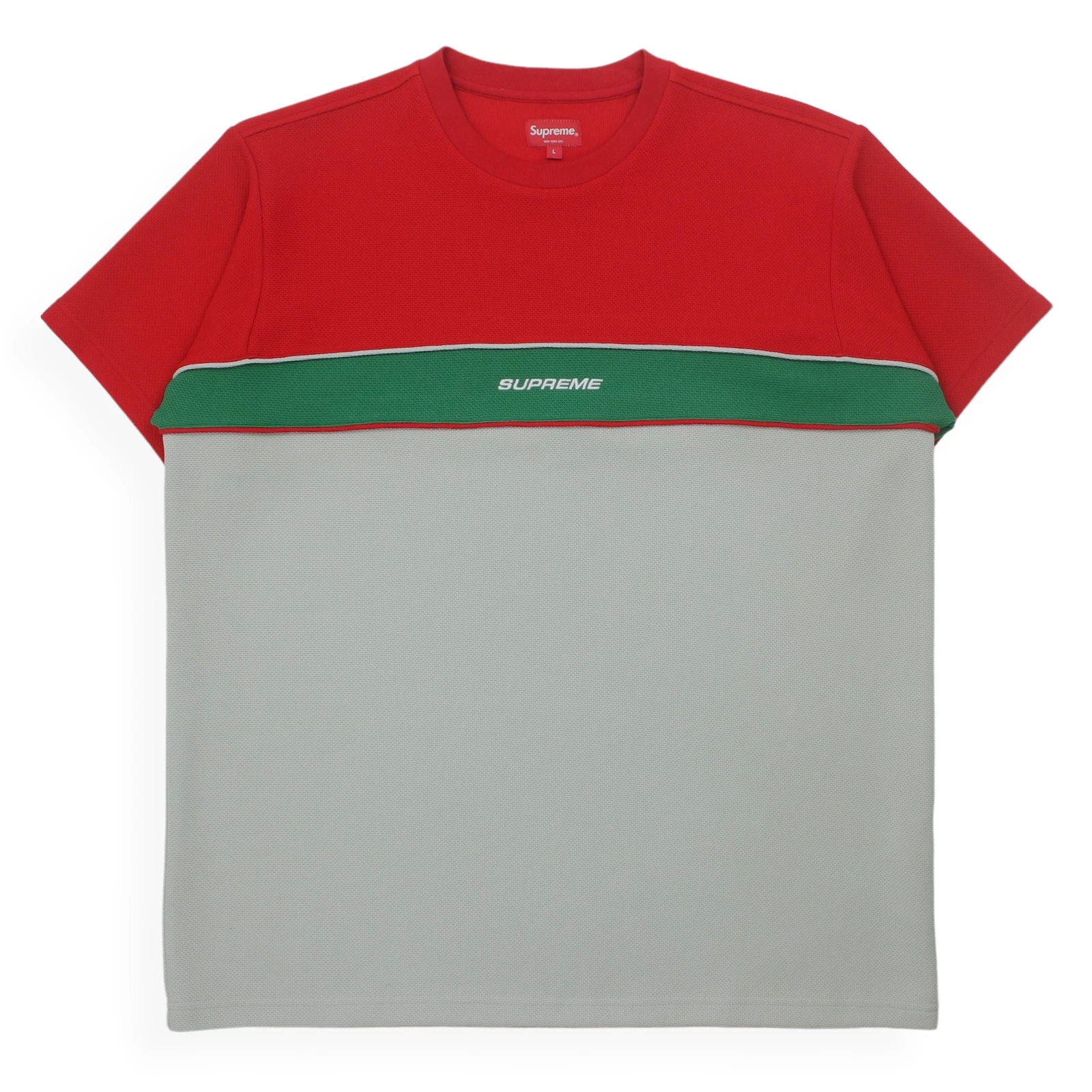 T shirt Supreme Piping Practise S/S taille L multi