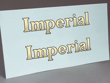 2 WATER SLIDE DECALS OF IMPERIAL LOGO, LETTERS FOR TYPEWRITER RESTORATION thumbnail