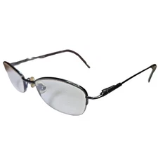 Nine West 355 1GO Teal Blue Metal Semi Rim Optical Eyeglasses Frame 50-19-130